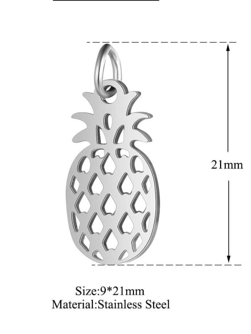 9^21mm Stainless steel Friut Charm